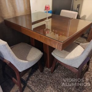 Cubierta de vidrio para mesa